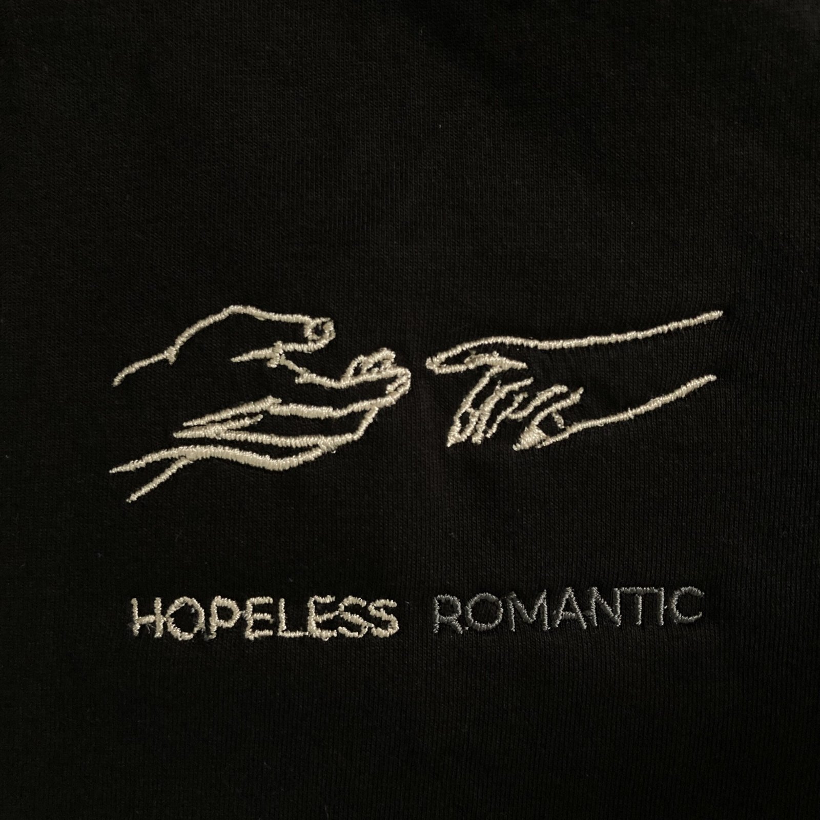 Unisex Embroidered HOPELESS ROMANTIC T-Shirt - Image 2