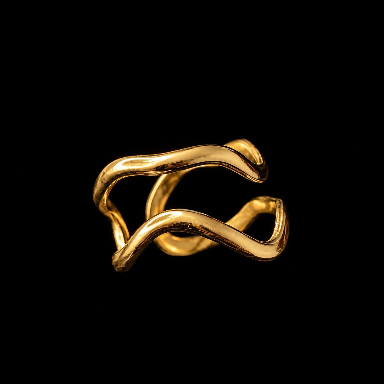 DRIFT Sculpted Gold Ring - Image 3